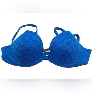 Victoria’s Secret VS Very Sexy DEMI Push-Up Bra Blue VS Monogram